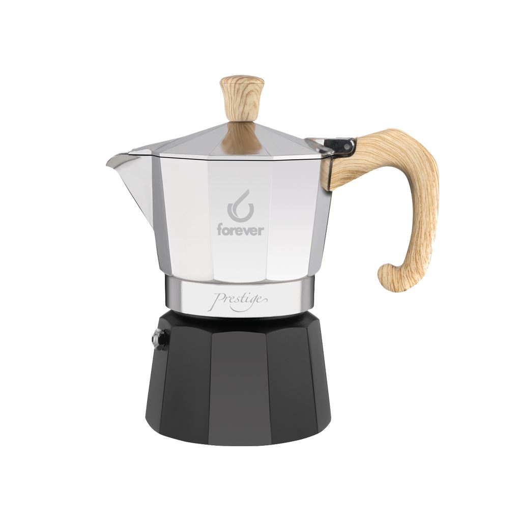 Forever Moka Prestige Woody 3 csészés kávéfőző (120238) (F120238)