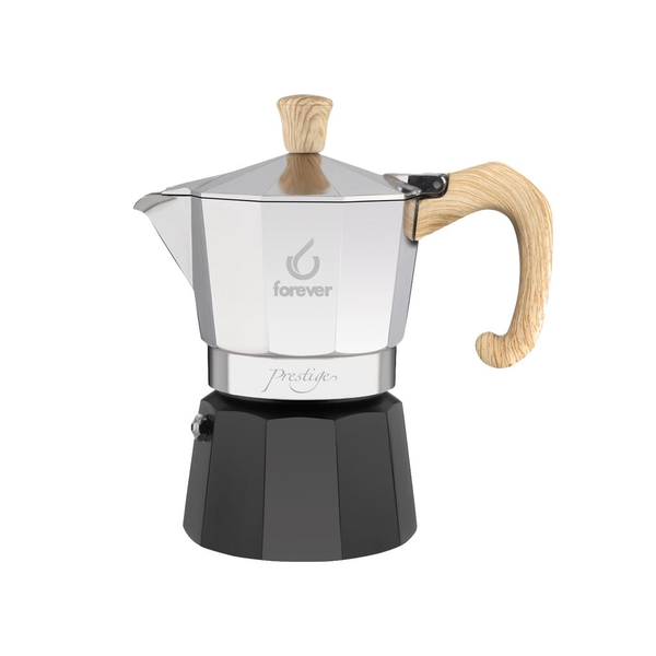 Forever Moka Prestige Woody 3 csészés kávéfőző (120238)