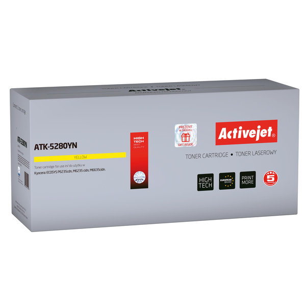 TONER ACTIVEJET TK-5280Y PRE KYOCERA M6235cidn M6635cidn P6235cdn 11000STR.