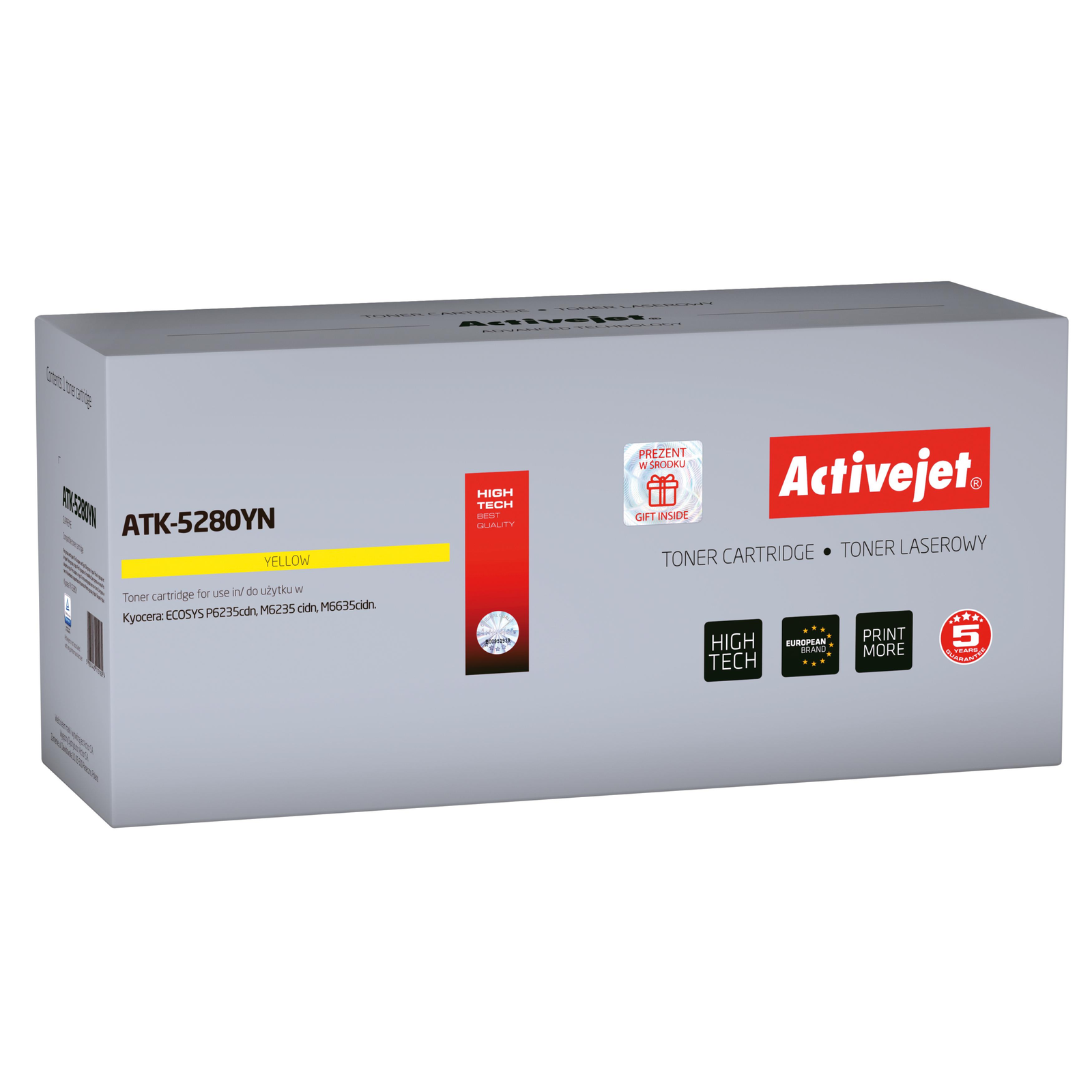 Activejet (Kyocera TK-5280Y) Toner Sárga (ATK-5280YN)