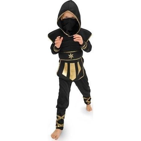 Strój Ninja czarny rozm. 96-116cm EDUKAMP