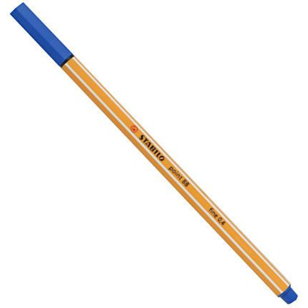Rotulador Stabilo Punta De Fibra Point 88 Azul Oscuro 0,4 Mm 500 Unidades
