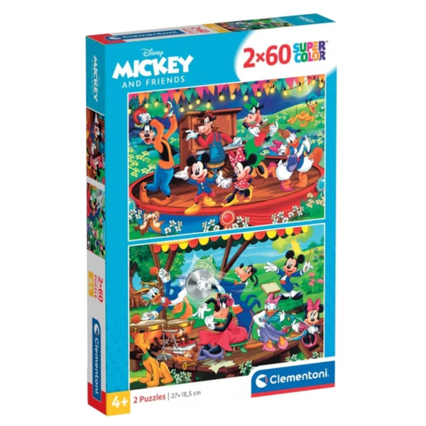 Supercolor - Disney Mickey & Friends (2x 60 Teile)