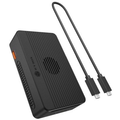 ICY BOX Heart RAID 2818 Ledningsført USB4 Sort