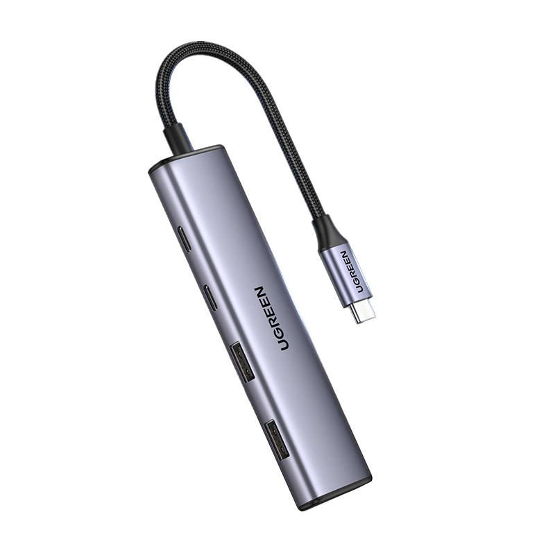 UGREEN CM473 USB-C - 2x USB-A +USB-C szürke (15395) (15395)