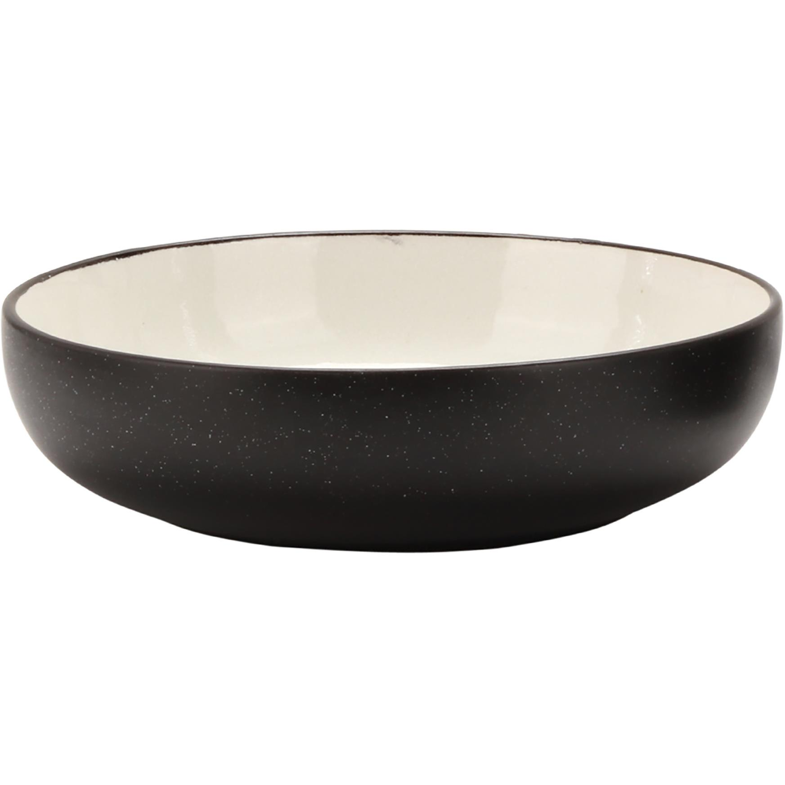 Clay Land Levesestányér, 18 cm, fekete-fehér (8930-00-00)