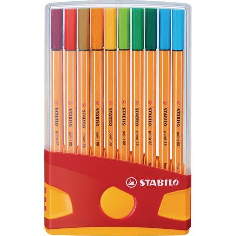 STABILO Point 88 tűfilc Különböző színekben 20 db (SCH028)