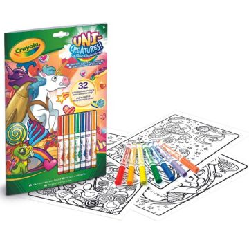 Crayola: Color & Activity állatkornis foglalkoztató 7 db filctollal (25-2116)