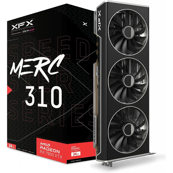 XFX AMD Video Card RX-7900XT SPEEDSTER MERC 310 Black 20GB GDDR6, 3x DP, 1x HDMI, 3 Fan, 3 slot