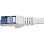 RJ45 Patch kábel, hálózati LAN kábel, hajlékony, tűzálló CAT 6A S/FTP 15 m szürke, Renkforce