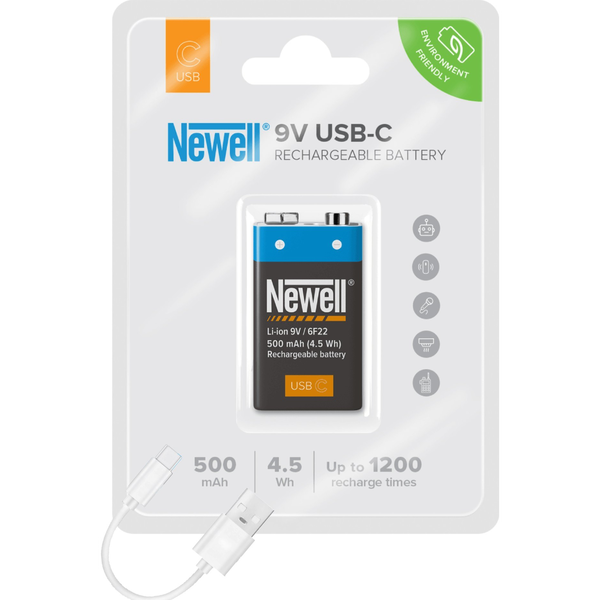 Nabíjecí Baterie Newell 9 V USB-C 500 mAh