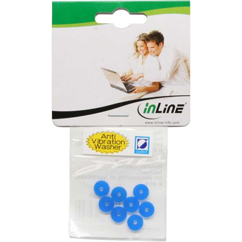 InLine 00244A rögzítőkészlet Kék Szilikon (00244A)