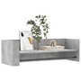 Estante De Pared Madera Ingeniería Gris Hormigón 100x35x30,5 Cm Vidaxl