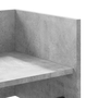 Estante De Pared Madera Ingeniería Gris Hormigón 100x35x30,5 Cm Vidaxl