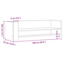 Estante De Pared Madera Ingeniería Gris Hormigón 100x35x30,5 Cm Vidaxl
