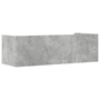 Estante De Pared Madera Ingeniería Gris Hormigón 100x35x30,5 Cm Vidaxl