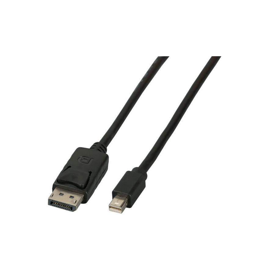 EFB Mini Displayport - Displayport Kabel, St-St, 3m, schwarz (K5565SW.3) (K5565SW.3)