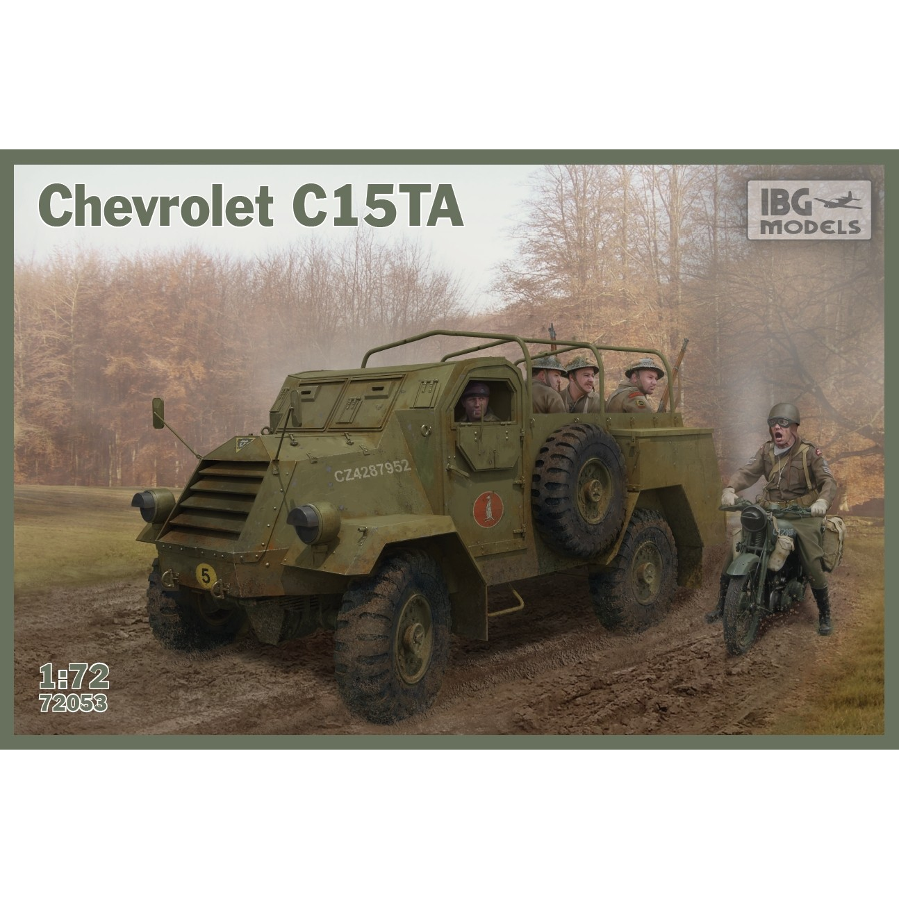 IBG Chevrolet C15TA páncélozott teherautó műanyag modell (1:72) (72053)