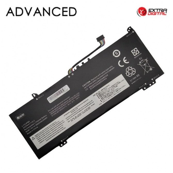 Bateria Lenovo Nešiojamo kompiuterio baterija LENOVO L17C4PB0, 5800mAh, Extra Digital Advanced
