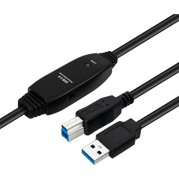 Microconnect USB3.0AB10B cavo USB USB 3.2 Gen 1 (3.1 Gen 1) 10 m USB A USB B Nero