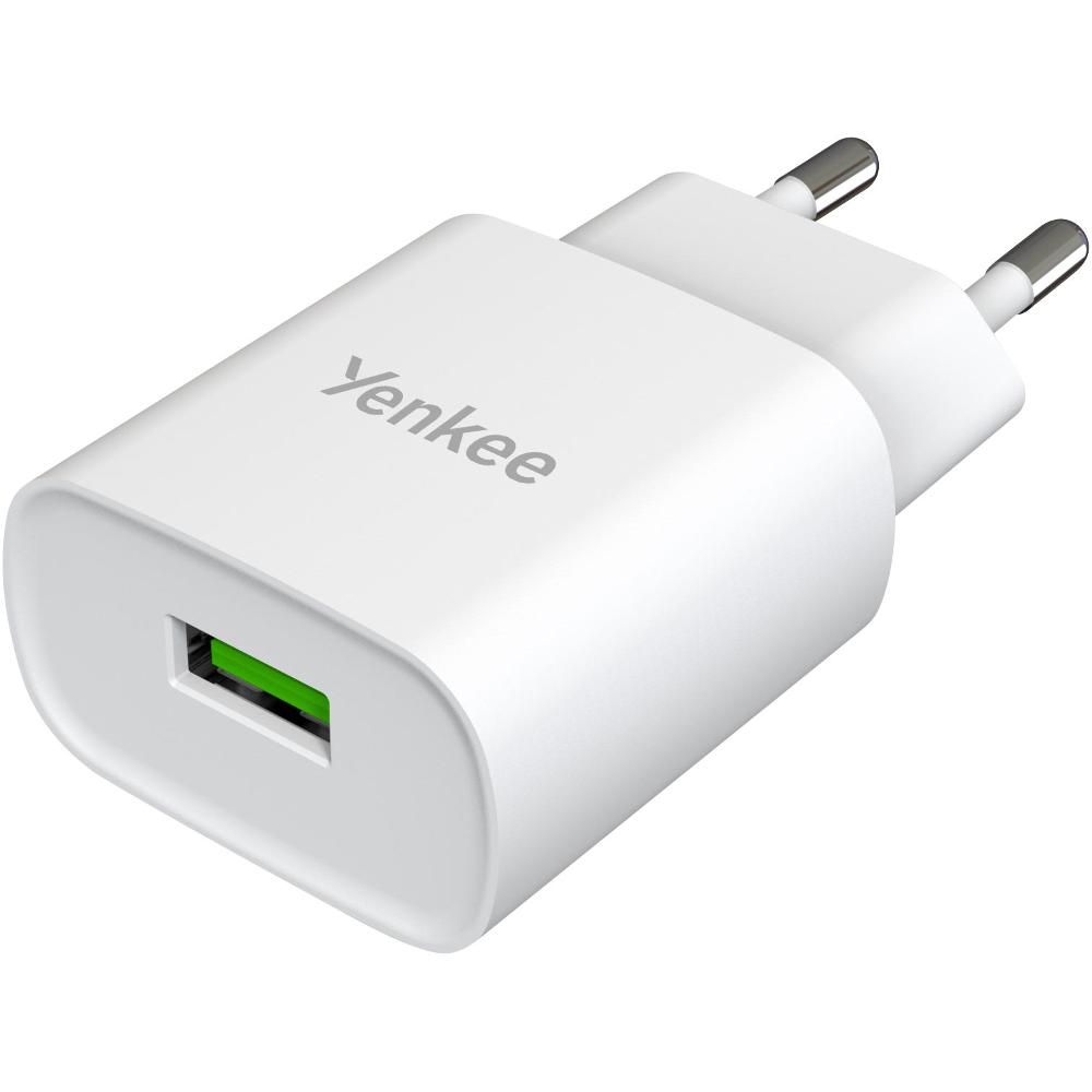 Yenkee YAC SE 223 USB-A Hálózati Töltő Adapter 18W - Fehér