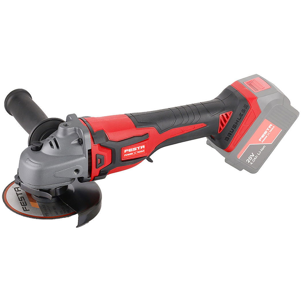 FESTA 28030 Akkus sarokcsiszoló, SHARE20V, Brushless, 125 mm (akku nélkül) (8590804096757)