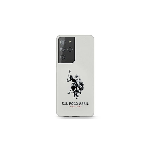 US Polo USHCS21LSLHRWH Samsung Galaxy S21 Ultra G998 készülékhez tok Silicone Logo fehér