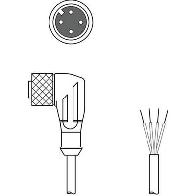 Leuze Electronic 50130731 Csatlakozóvezeték 1 db (50130731)