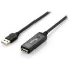 Equip 133336 cabo USB USB 2.0 5 m USB A Preto