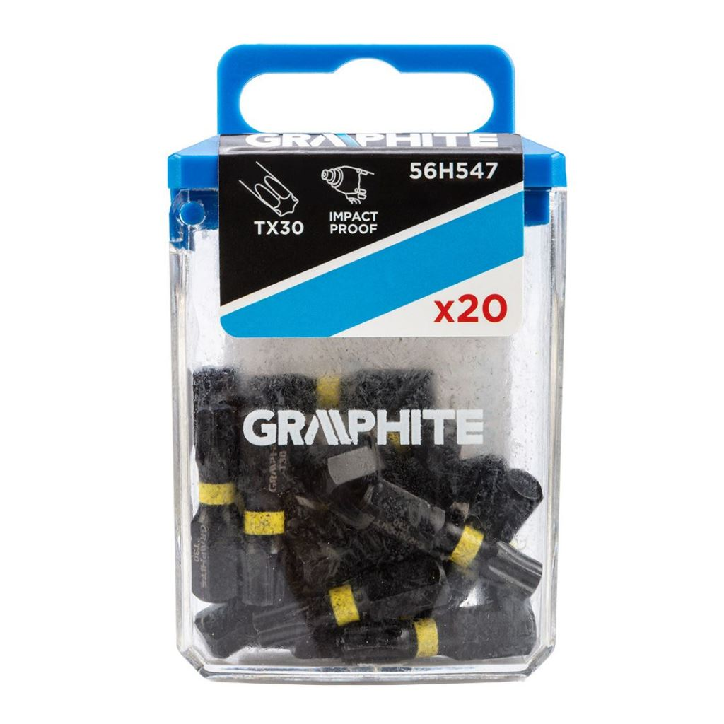 Graphite ütvecsavarozó bitek TX30, 20db (56H547) (56H547)