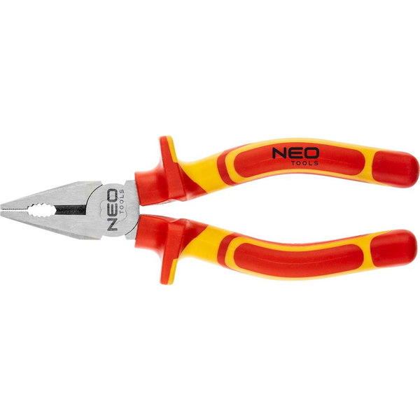 NEO 01-221 Kombinált Fogó 1000V, Szigetelt, 180mm (7"), CrV, Polírozott