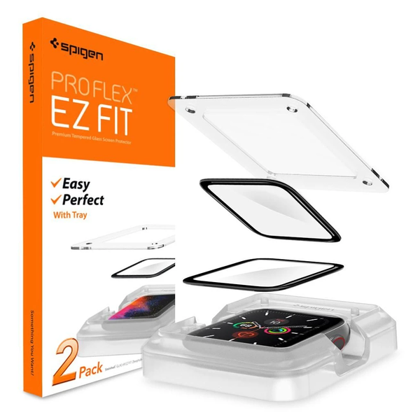 SPIGEN hibrid üvegfólia PROFLEX EZ FIT Apple Watch 4 / 5 / 6 / SE 1 / 2 / 3 (44MM) készülékhez
