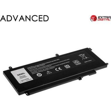 Bateria Extra Digital Nešiojamo kompiuterio baterija DELL D2VF9, 3400mAh, Extra Digital Advanced