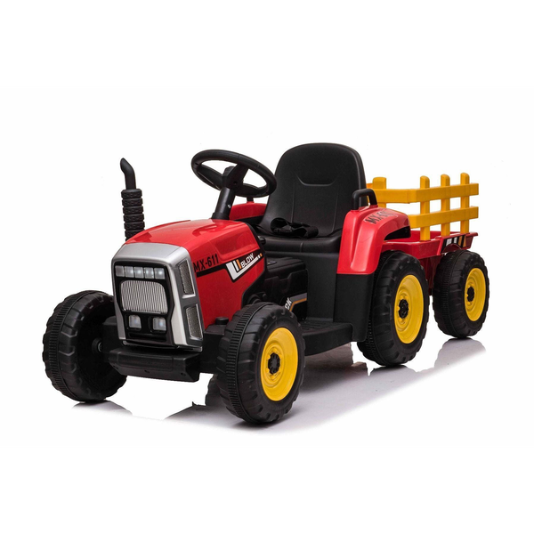 Workers Traktor pótkocsival, piros