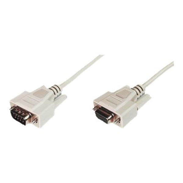 DIGITUS Data transfer extension cable - DSUB (9-pin) male/DSUB (9-pin) female - 10 m