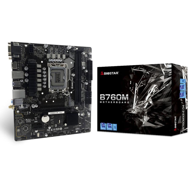 Základní deska Biostar B760MX2-E D4 micro ATX Intel socket 1700 Černá