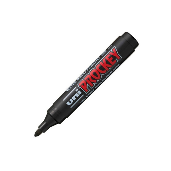 Uni Prockey PM-122 1.2-1.8mm Marker - Fekete (2UPM122F)