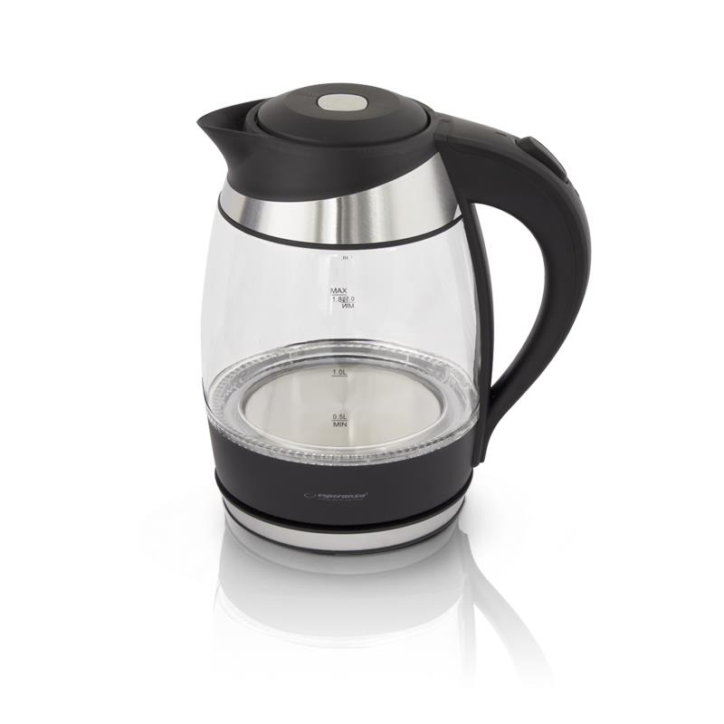 Rýchlovarná kanvica Esperanza GULLFOSS 2200 W 1,8 l čierna (EKK009)