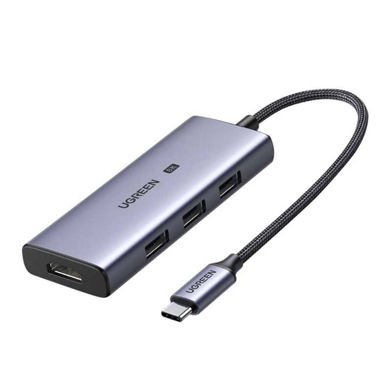 Ugreen 50629 dokovacia stanica a replikátor portov USB 3.2 Gen 1 (3.1 Gen 1) Type-C Strieborná (UG50629)