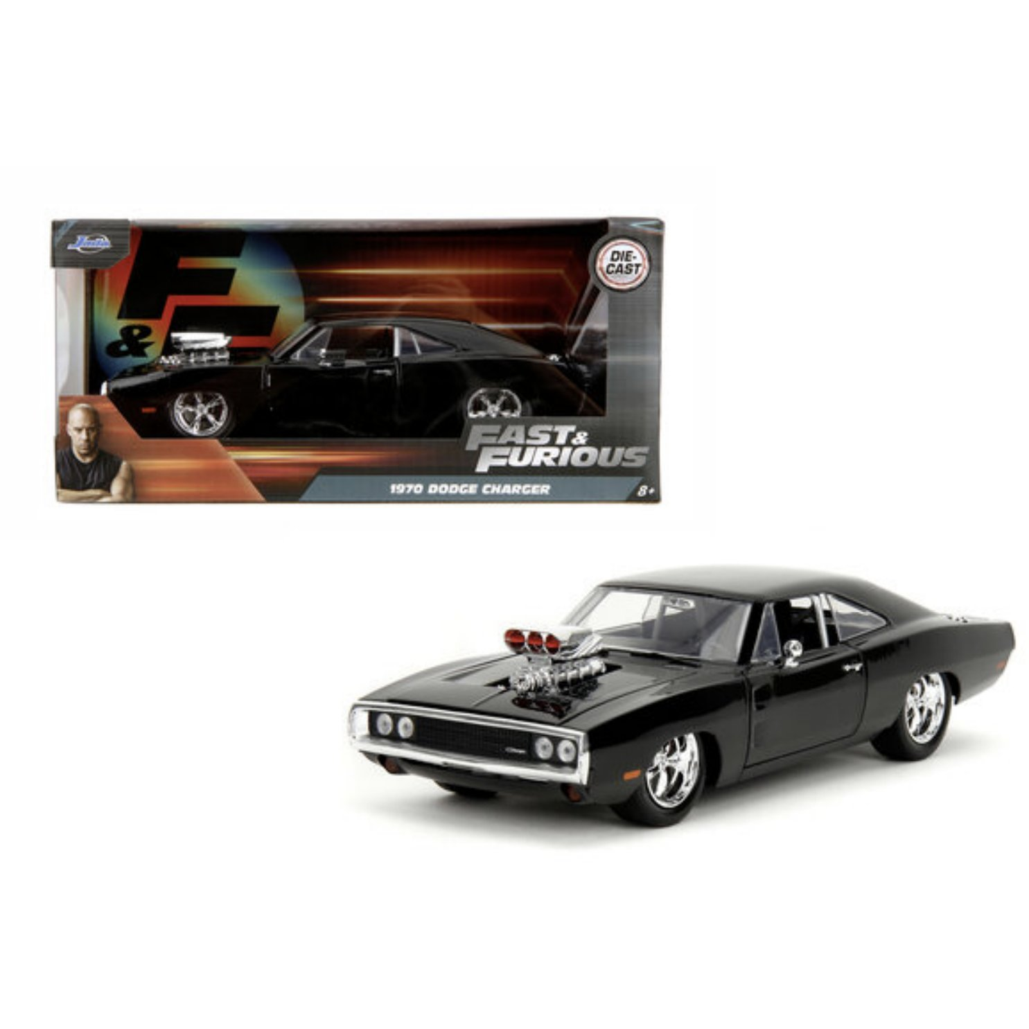 Jada Toys 9335421314R00 Fast & Furious 1970 Dodge Charger Fém Autómodell 1:24 (4006333098192)