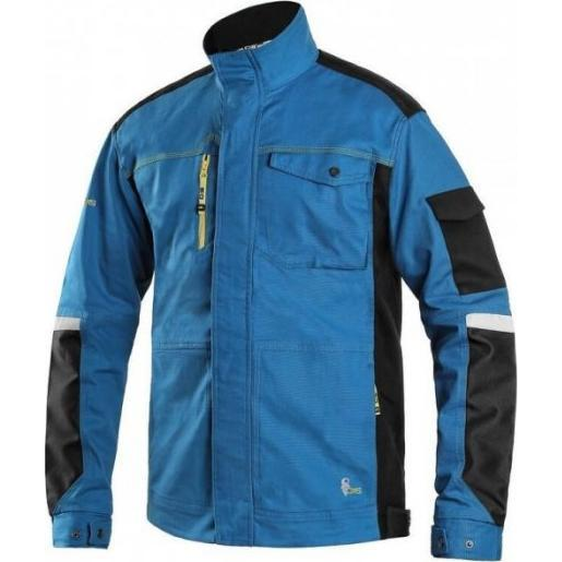 STRETCH Munkáskabát - 56 Királykék/Fekete (BHP CX207397)