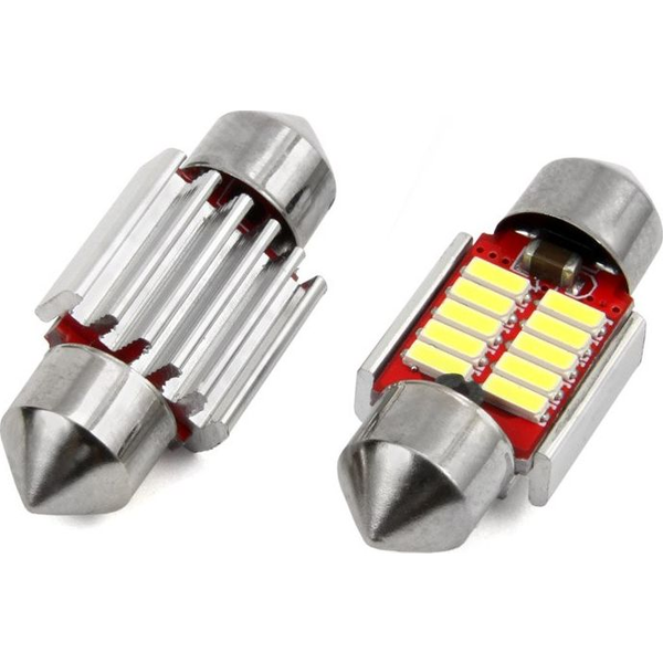  AMiO Żarówki LED AMIO C5W C10W 31mm 10xSMD 4014 (canbus)