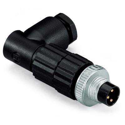 WAGO 756-9105/030-000 Érzékelő-/működtető összekötő, konfekcionálatlan M8 Dugó, hajlított Pólusszám: 3 5 db (756-9105/030-000)