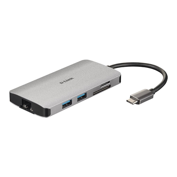 D-Link DUB-M810 dockingstation Ledningsført USB 3.2 Gen 1 (3.1 Gen 1) Type-C Sølv