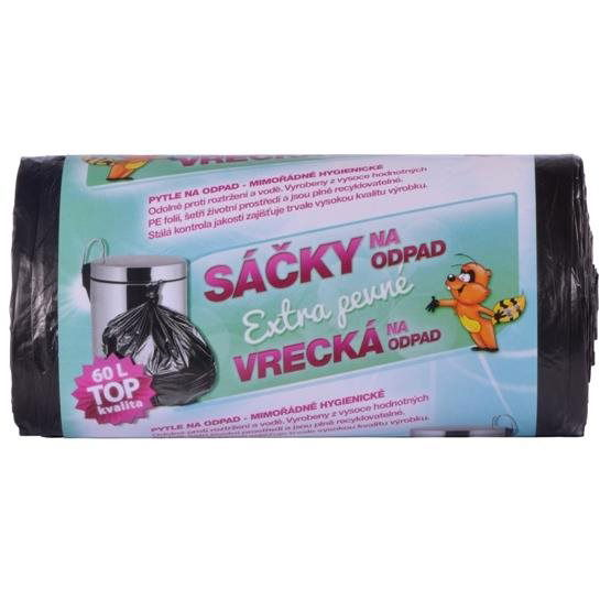 VIPOR HDPE 60 l, 50 db, fekete (8594030940242)