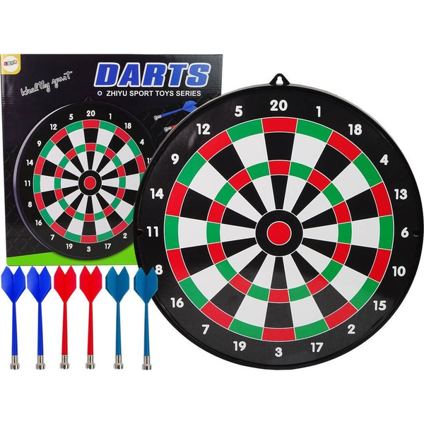 Darts Tábla Mágneses Dartsokkal 6 Darab