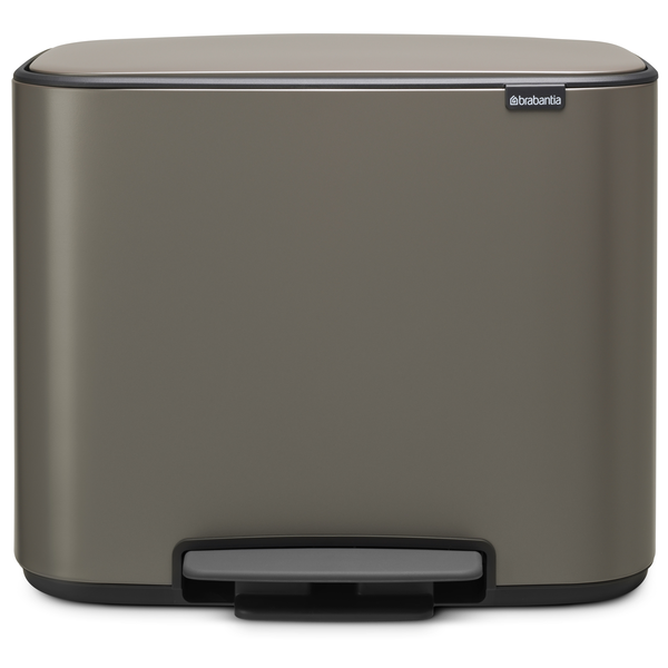 BRABANTIA 121067 Bo Pedal Bin pedálos szelektív hulladékgyűjtő 3x11L szürke