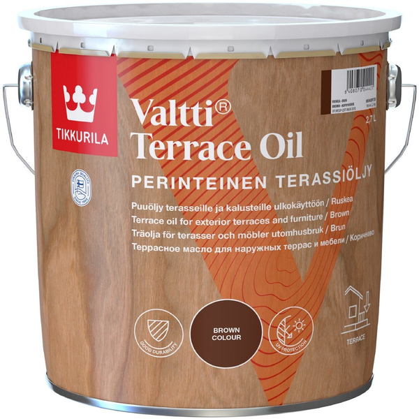  Tikkurila FURNITURE OIL VALTTI KALUSTE 2,7L BROWN