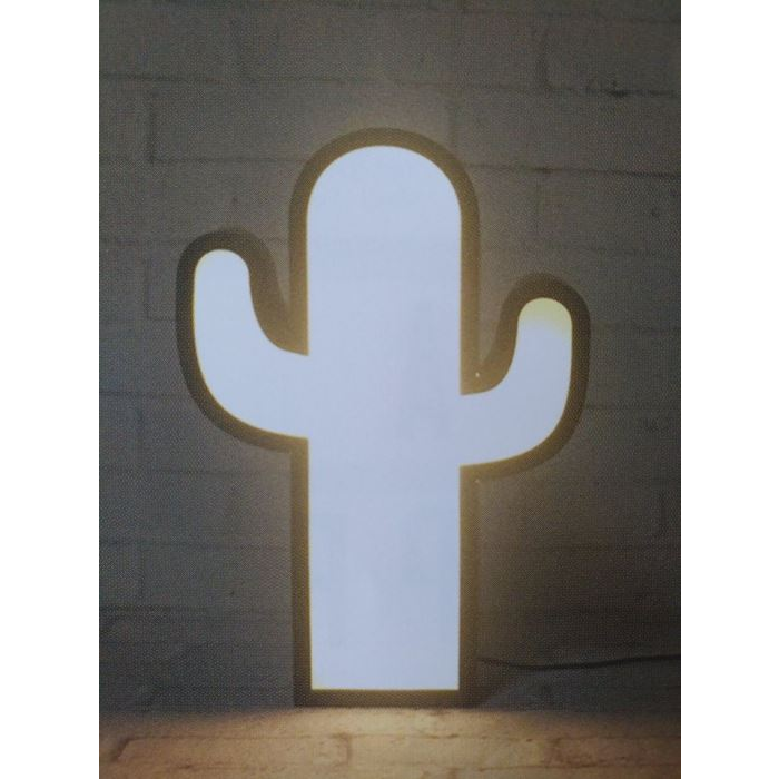 TotalGift XL0733 kaktusz alakú lámpa és tábla (XL0733)