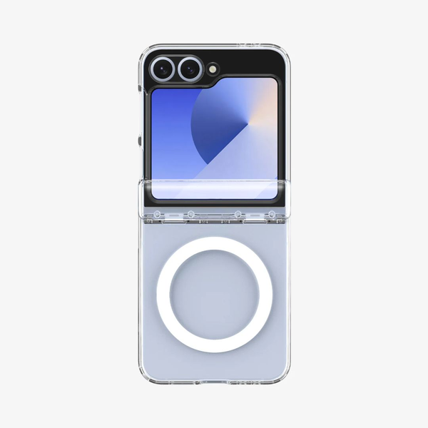 Spigen Ultra Hybrid Pro MagSafe case for Samsung Galaxy Z Flip7 FE/Flip 6 Clear White
